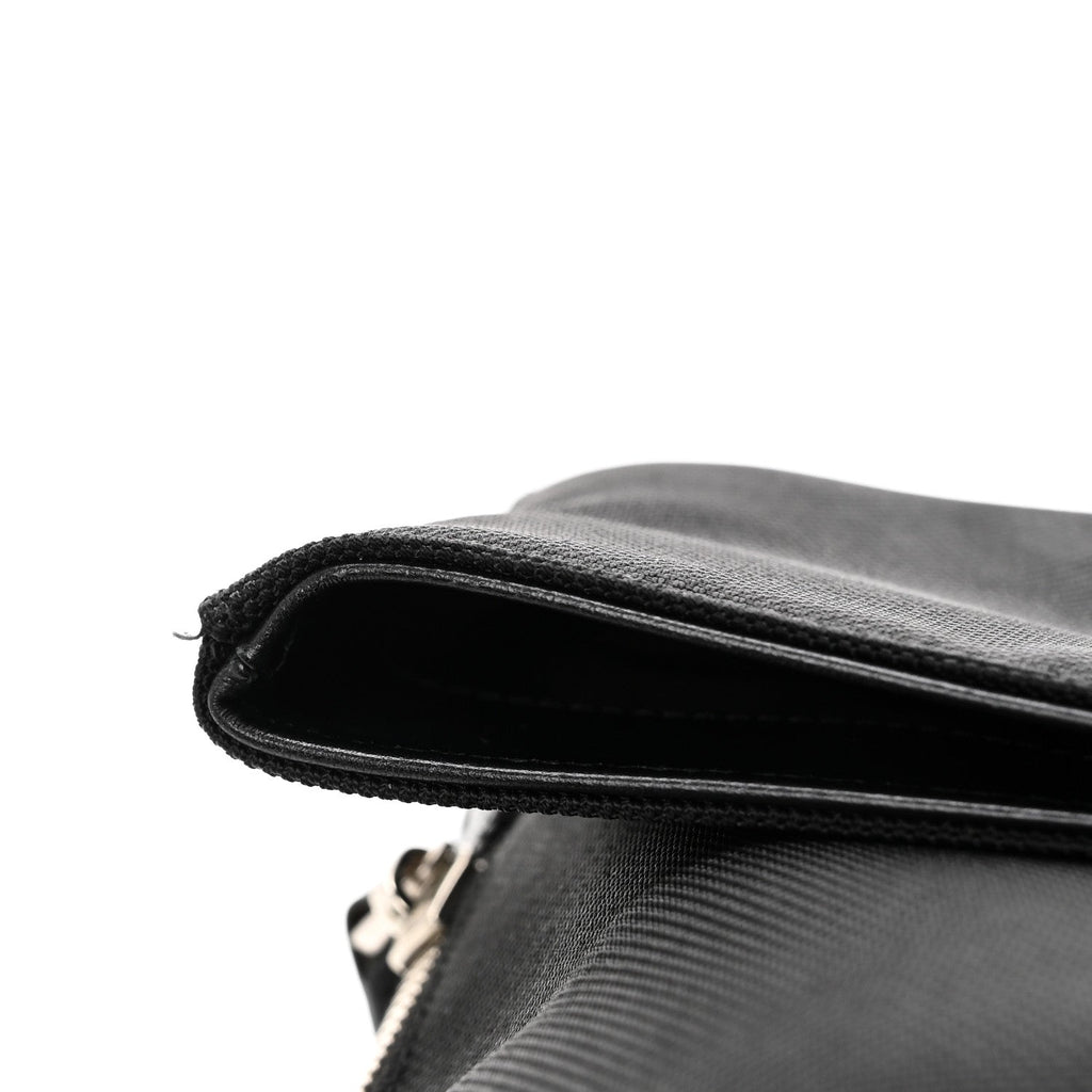 Techno Canvas Web Single Buckle Backpack Black