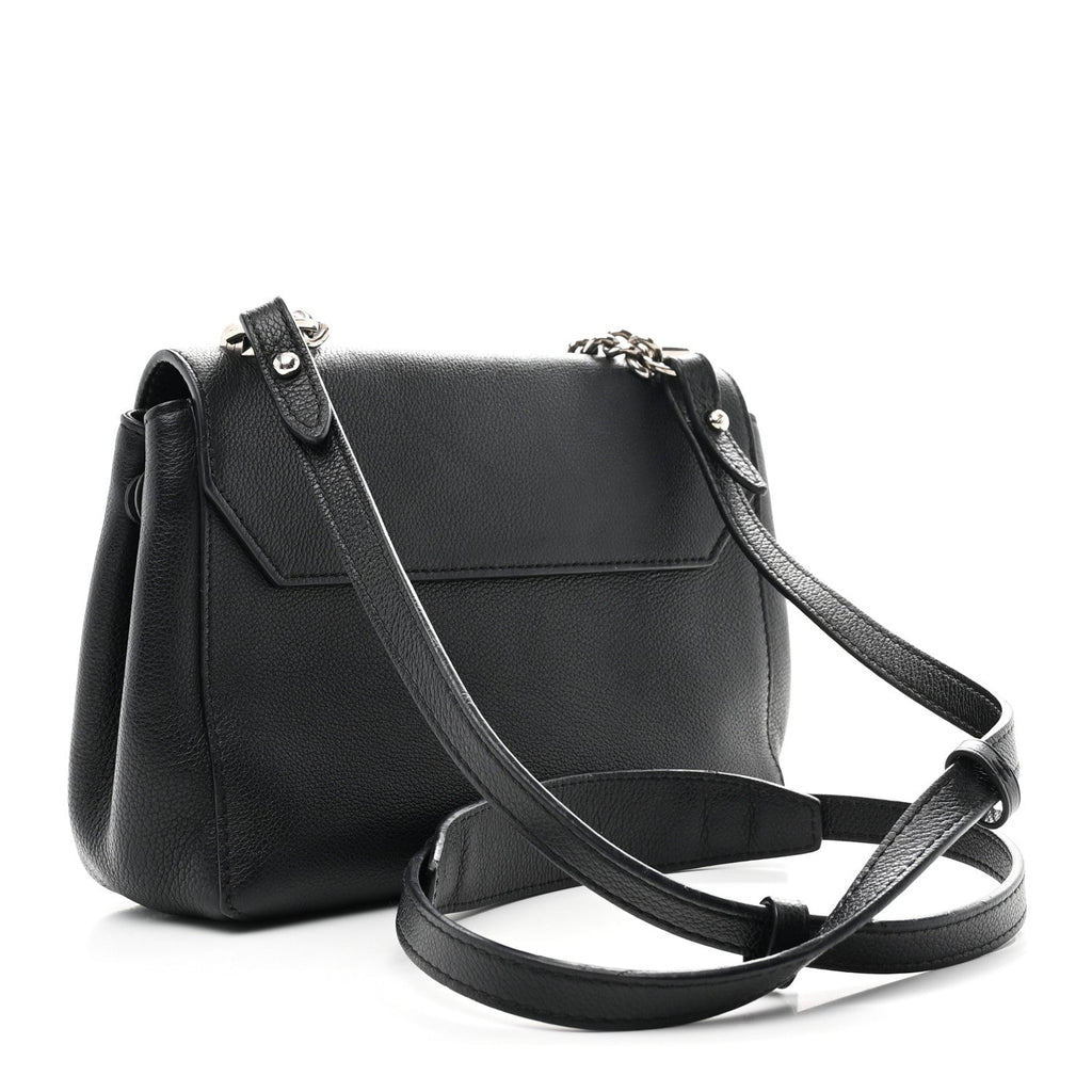 Calfskin Lockme II Chain Bag BB Black