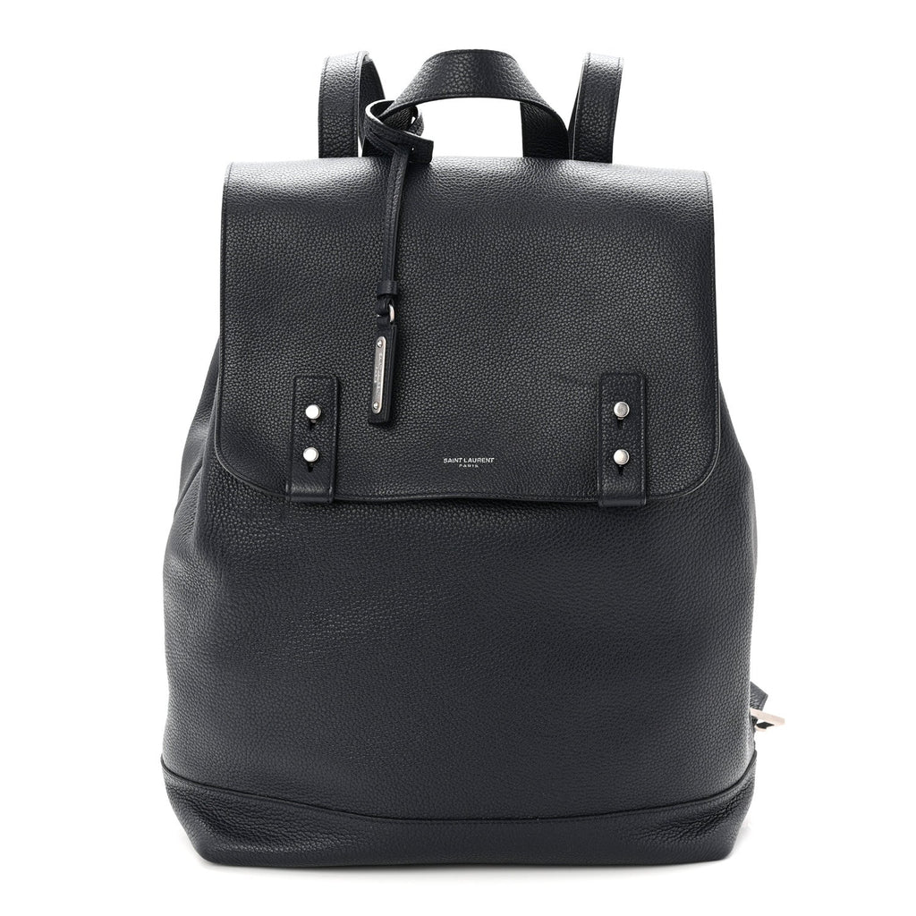 Grained Calfskin Sac De Jour Backpack Navy