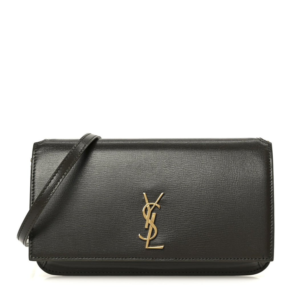 Calfskin Monogram Phone Holder Crossbody Deep Musk