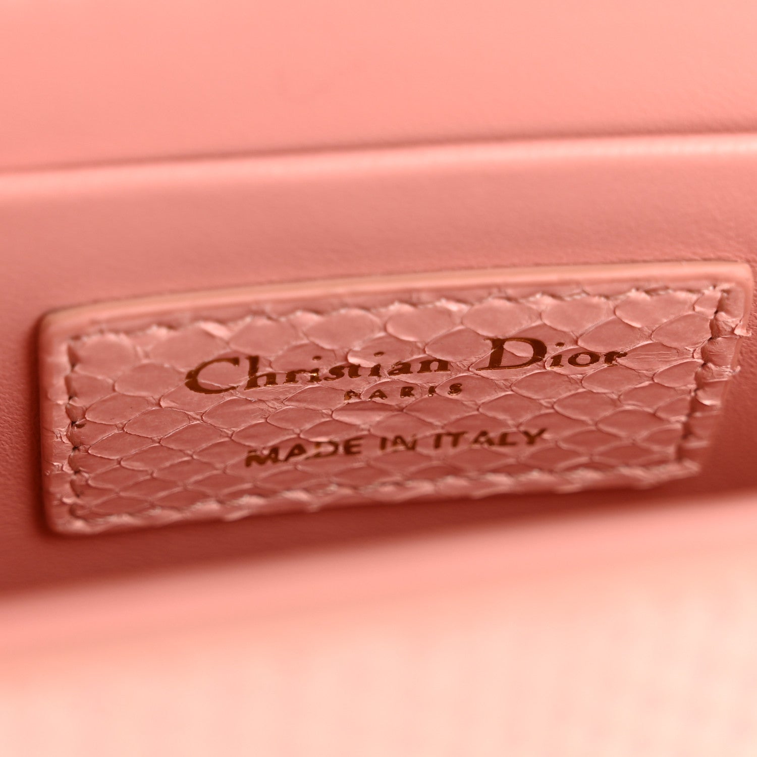 Snakeskin 30 Montaigne Box Bag Rose Clair