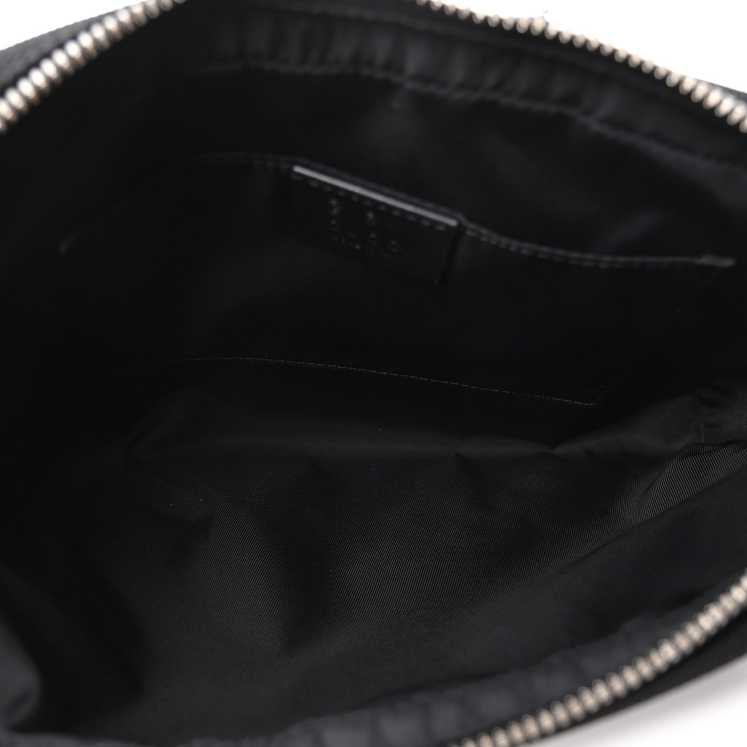 Canvas Web Slim Belt Bag Black