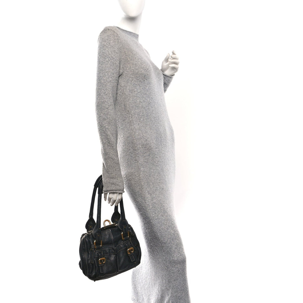 Calfskin Paddington Small Shoulder Bag Black