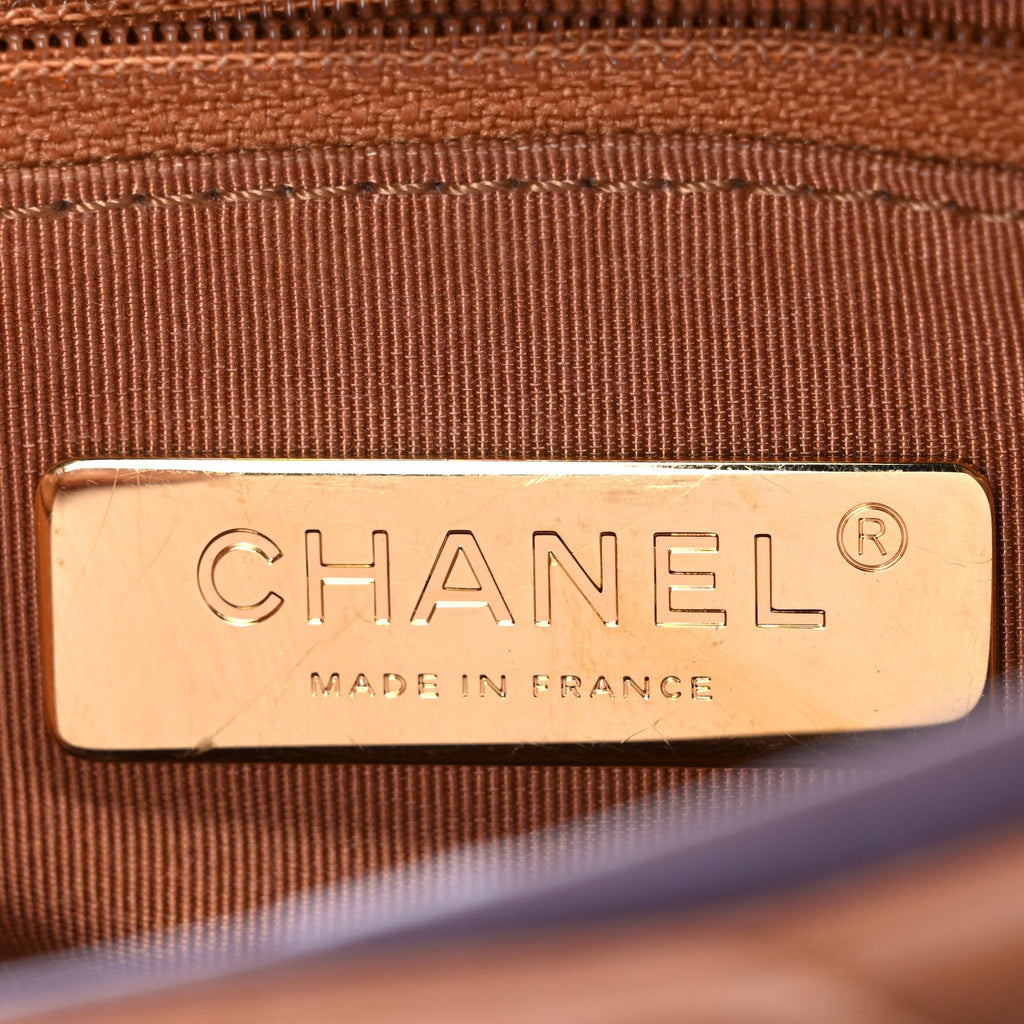 Lambskin Quilted Medium Chanel 19 Flap Brown
