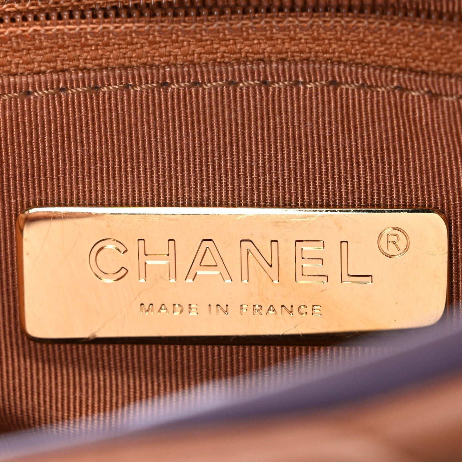Lambskin Quilted Medium Chanel 19 Flap Brown