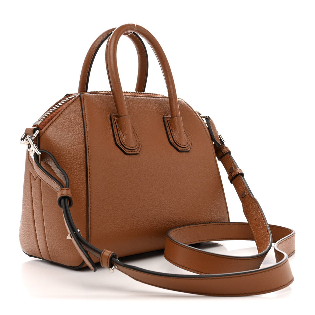 Sugar Goatskin Mini Antigona Caramel
