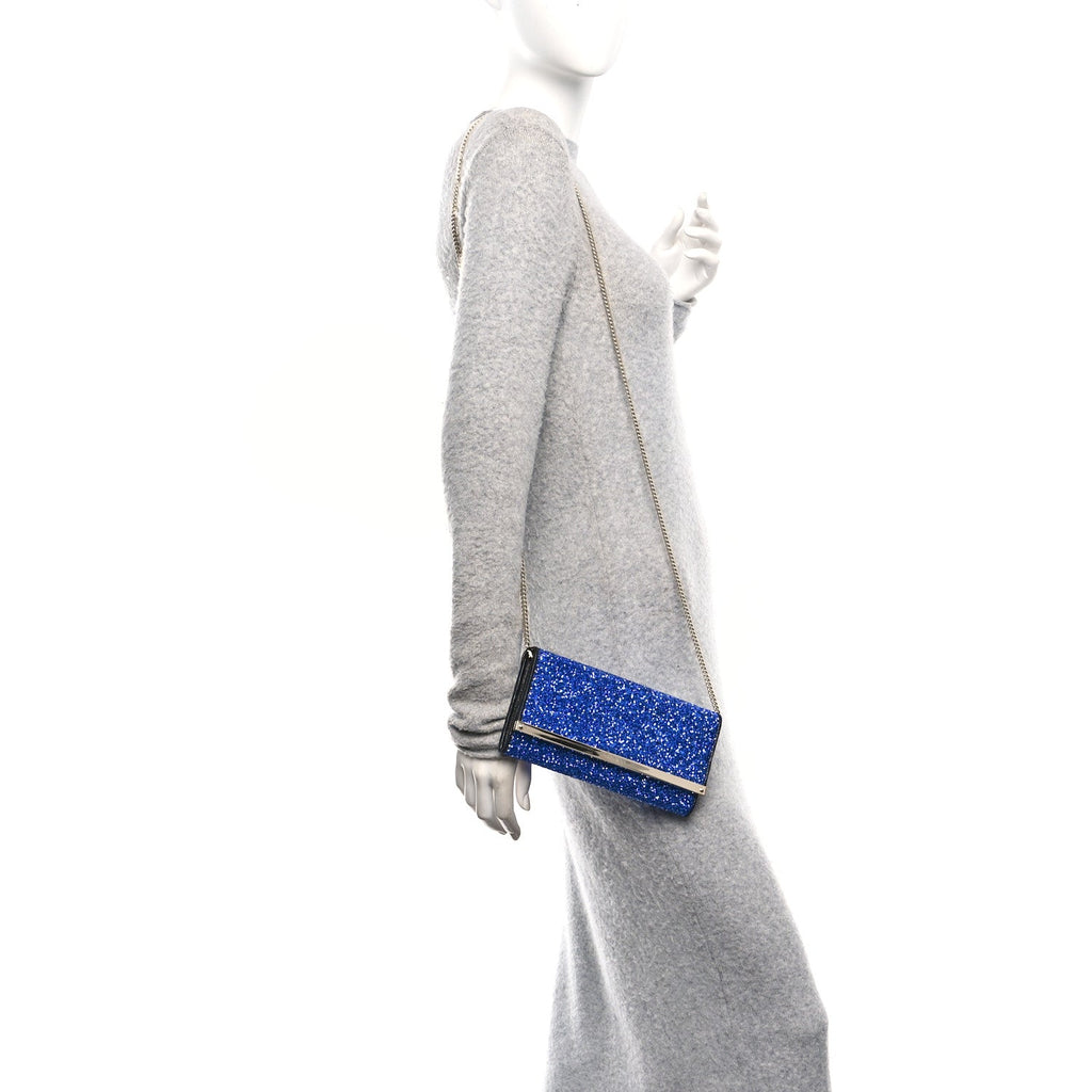 Glitter Milla Wallet on Chain Navy