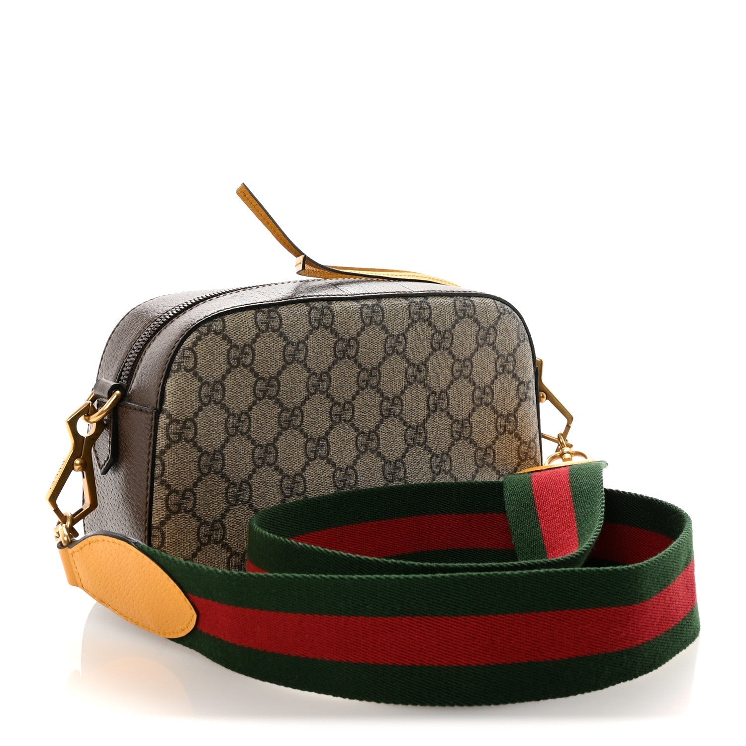 GG Supreme Monogram Web Neo Vintage Shoulder Bag Beige New Acero Crop