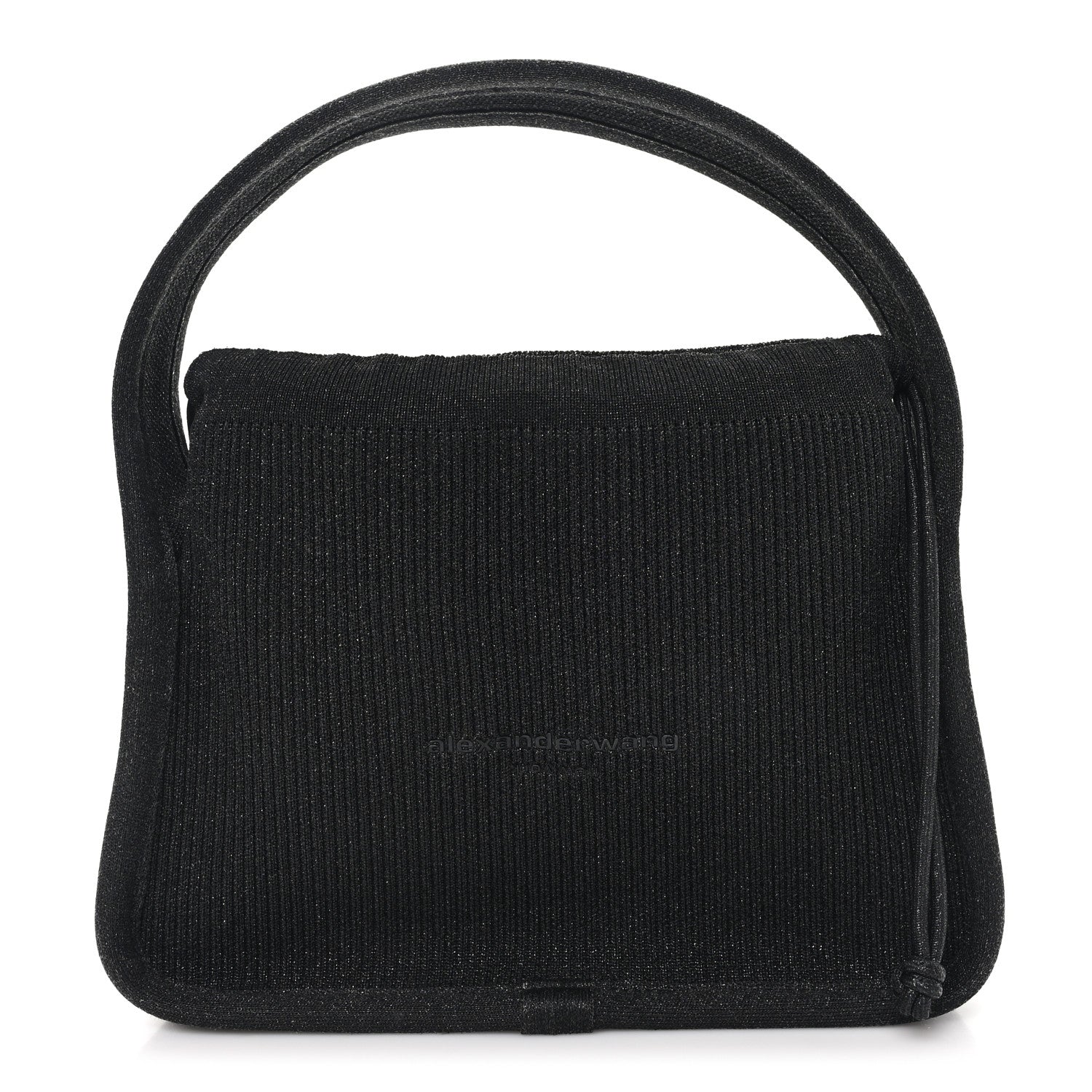 Ribbed Knit Small Ryan Bag Black