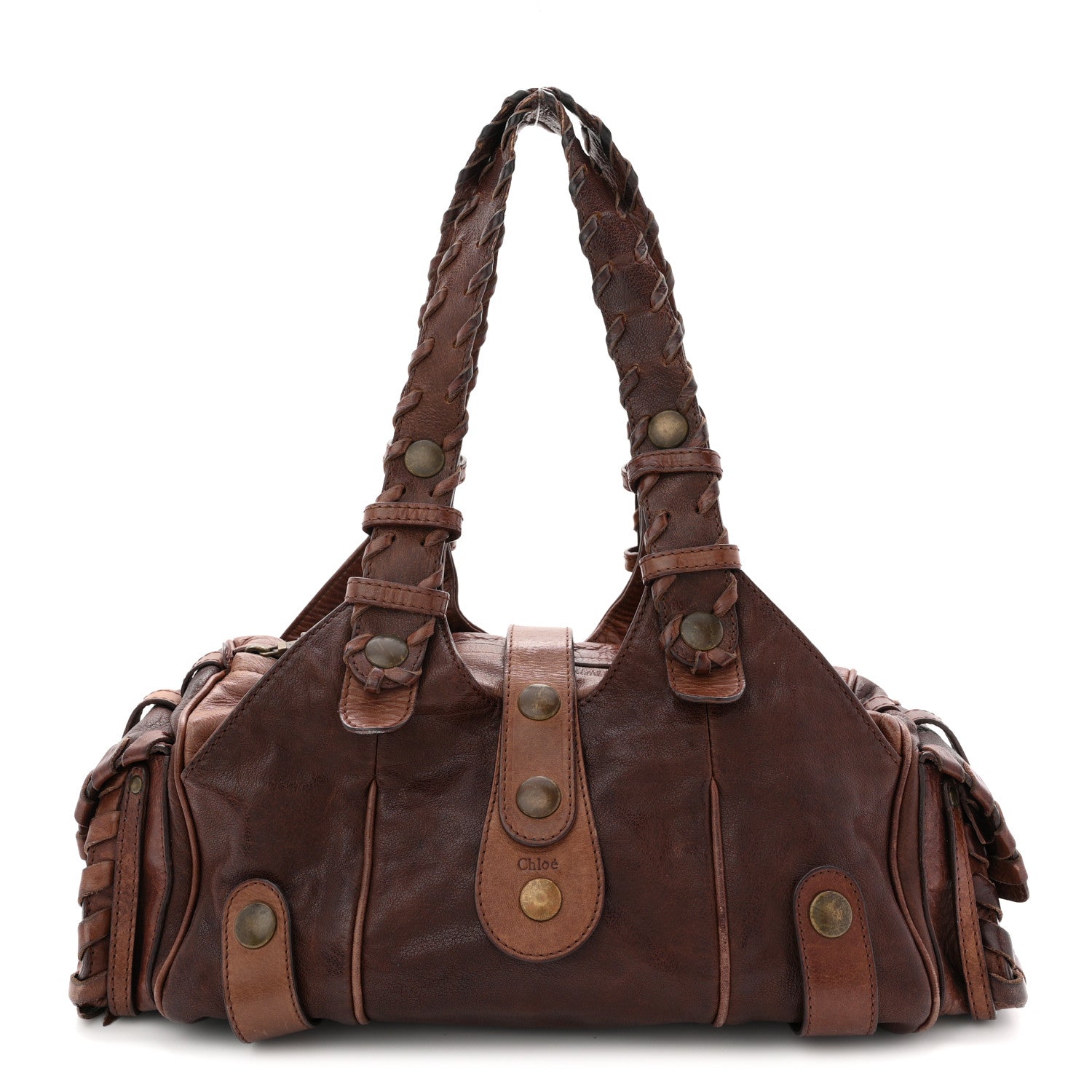 Calfskin Silverado Shoulder Bag Chocolate