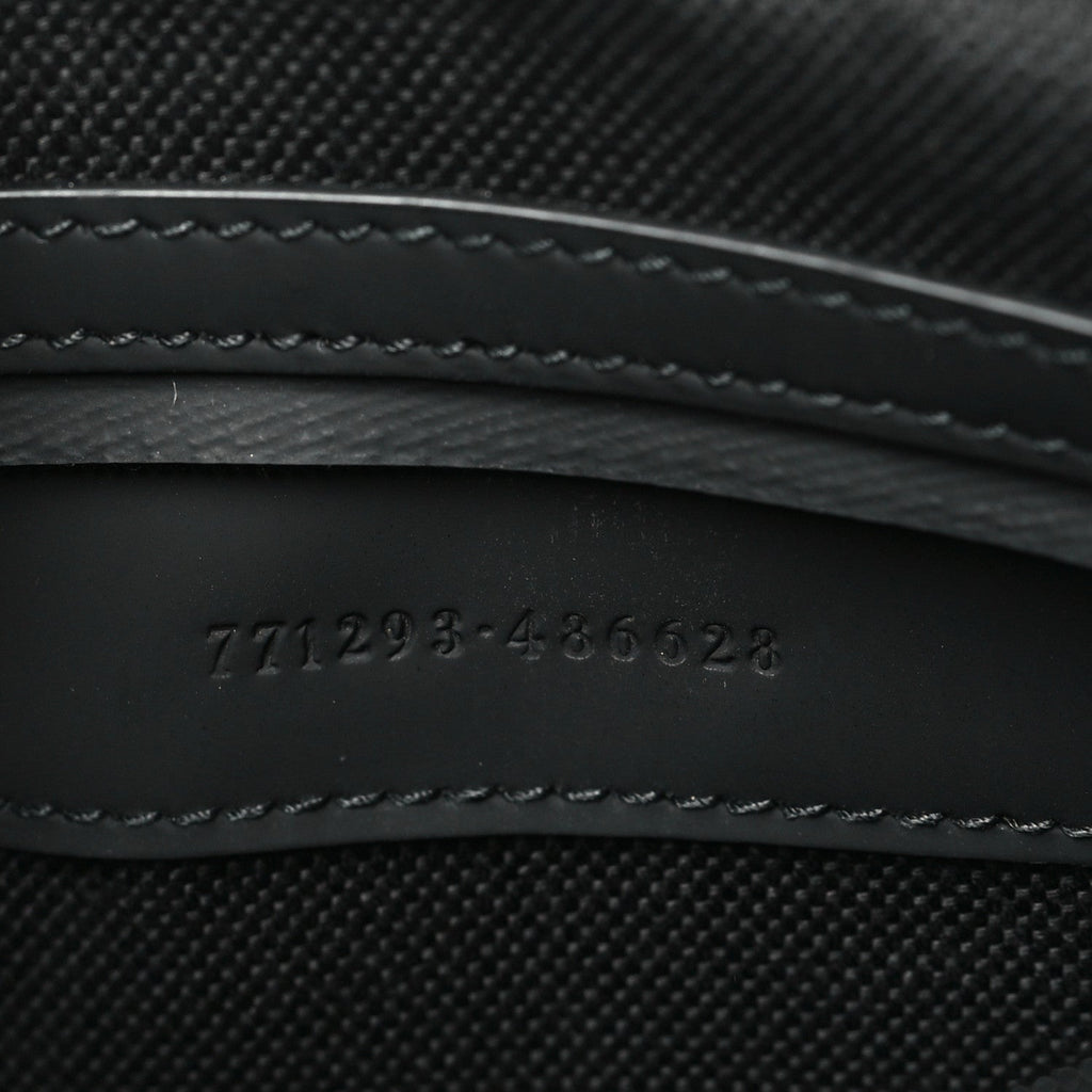 Rubber Effect Monogram GG Crossbody Bag Black