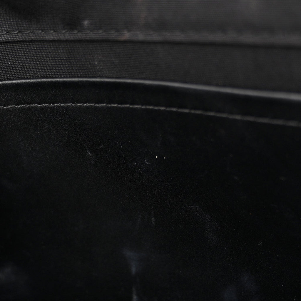Patent Louise Clutch Black