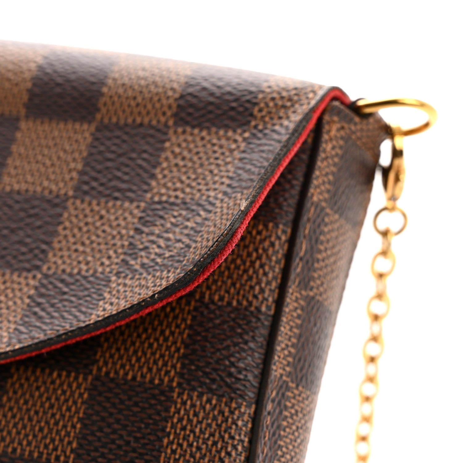 Damier Ebene Pochette Felicie Chain Wallet