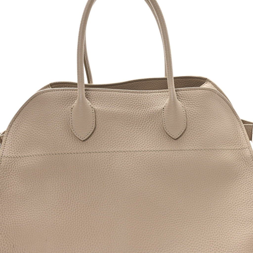 Matte Grained Calfskin Soft Margaux 15 Dark Taupe