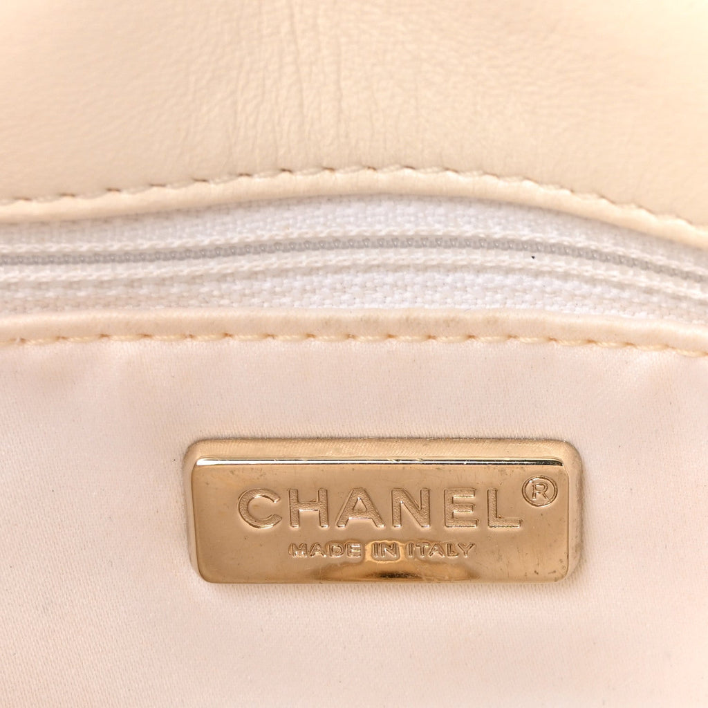 Sequin Small Single Flap White