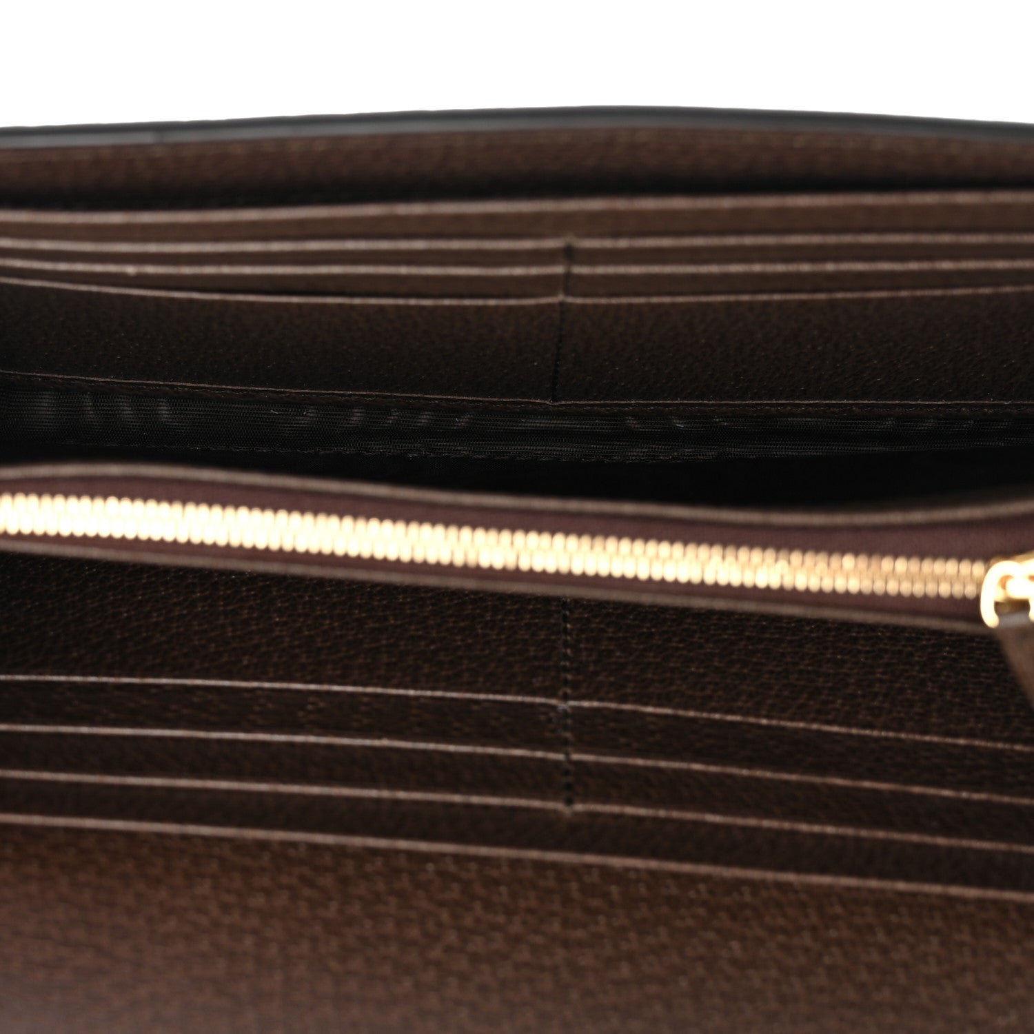 GG Supreme Monogram Textured Dollar Calfskin Blondie Continental Chain Wallet Beige Ebony New Acero
