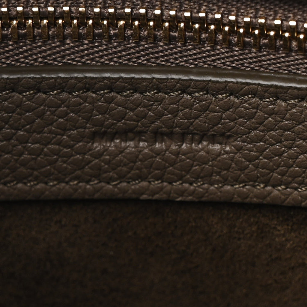 Soft Grained Calfskin Small Belt Cabas Phantom Grey