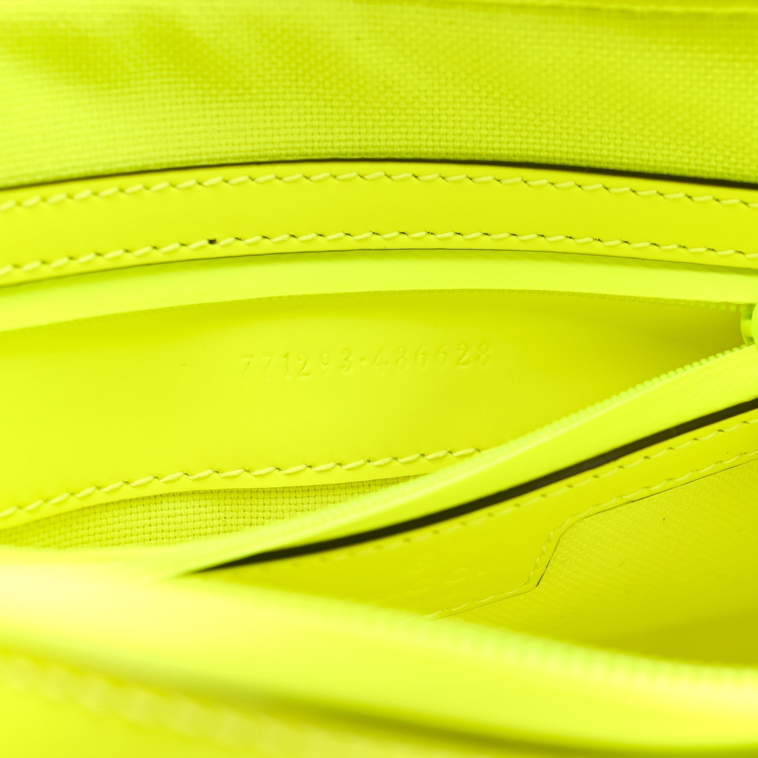 Rubber Effect Monogram GG Crossbody Bag Fluorescent Yellow