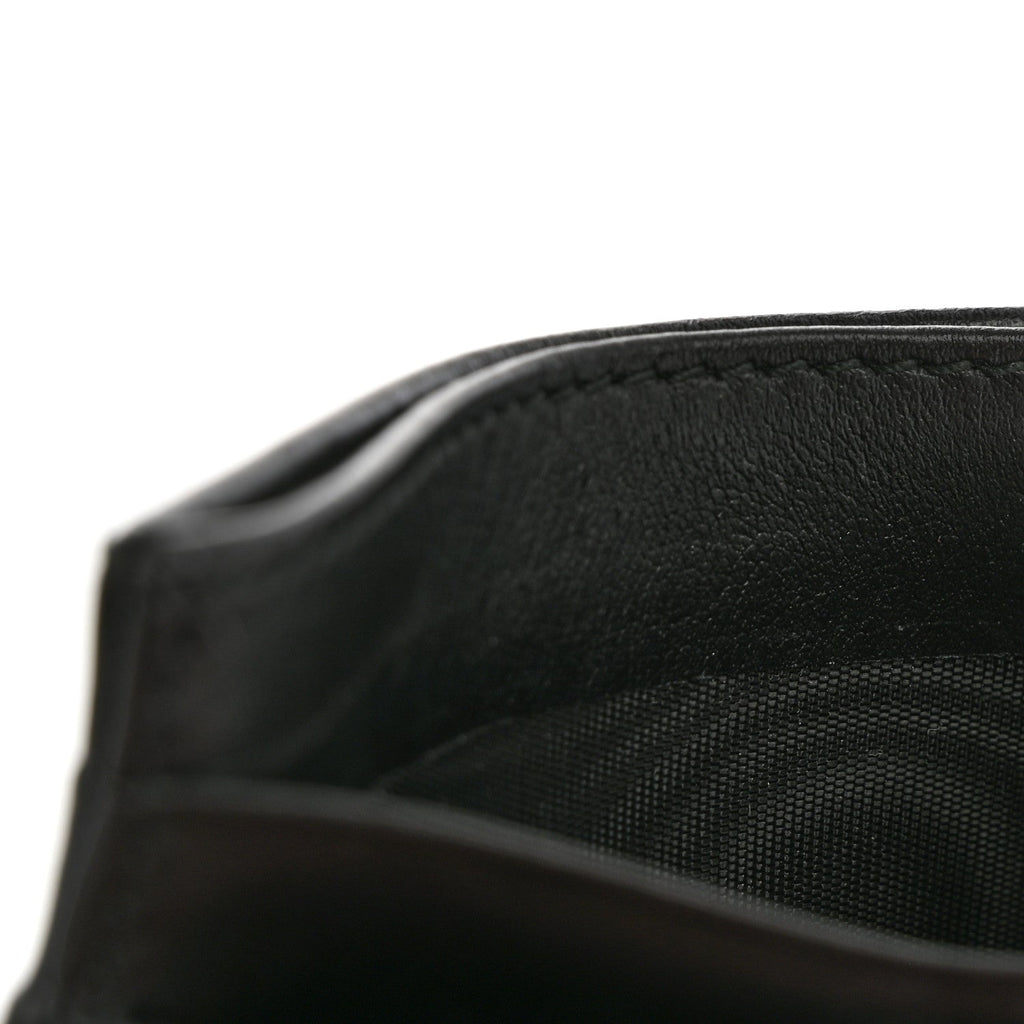 Calfskin Matelasse GG Marmont  Holder Black