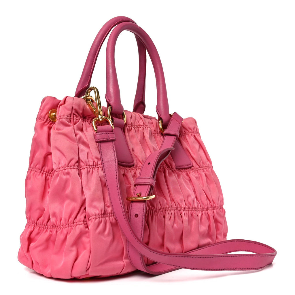 Tessuto Nylon Gaufre Small Tote Petalo