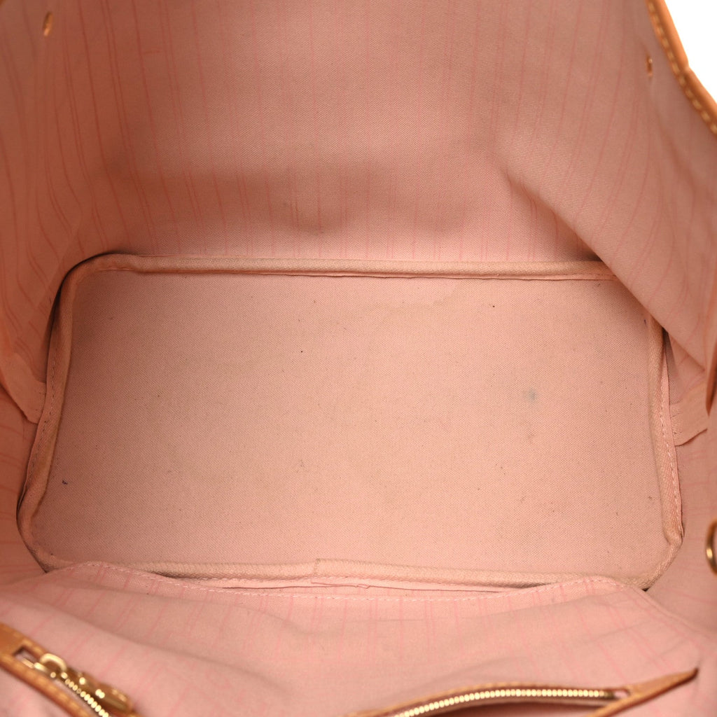 Damier Azur Neo Neverfull MM Rose Ballerine