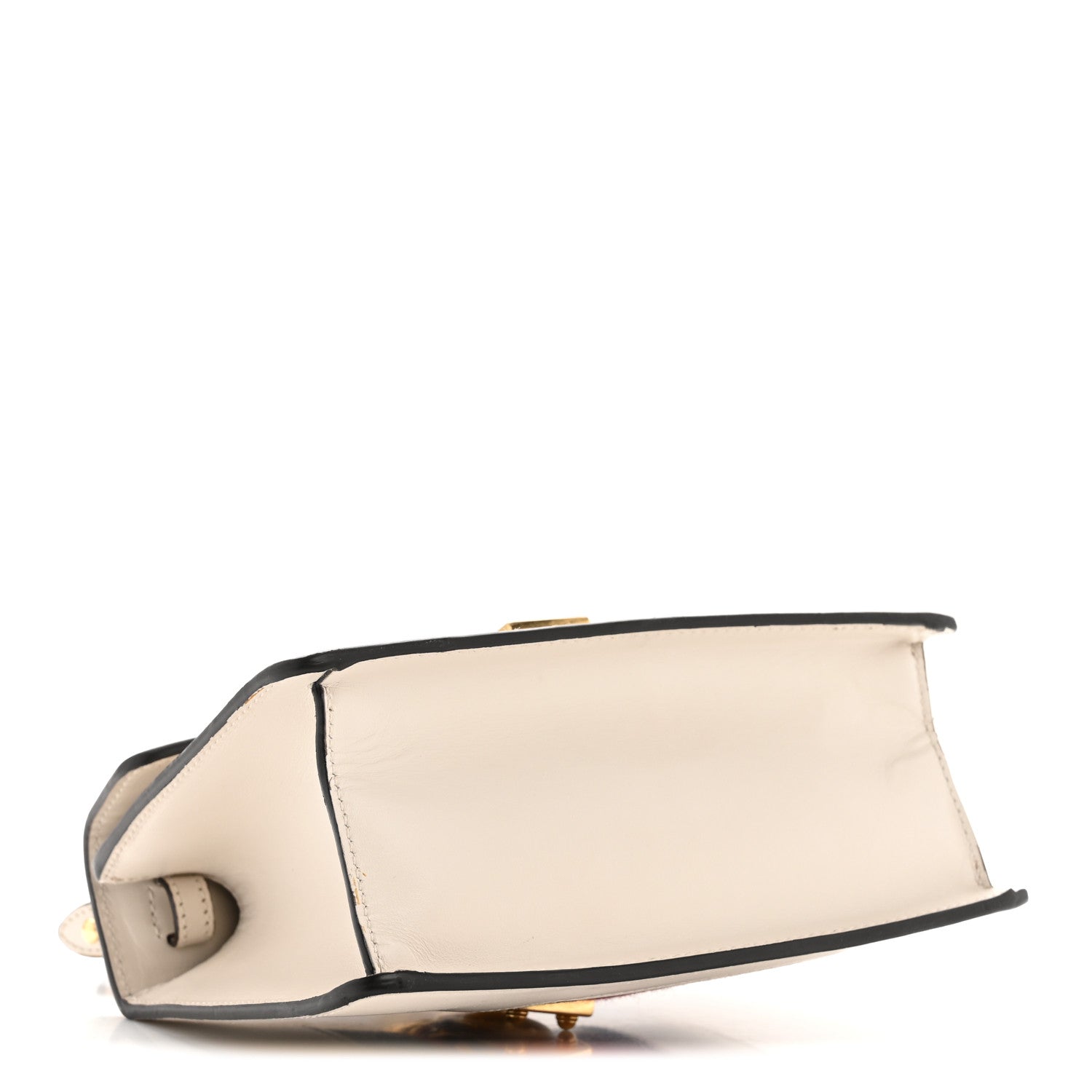 Calfskin Mini Sylvie Top Handle Bag White