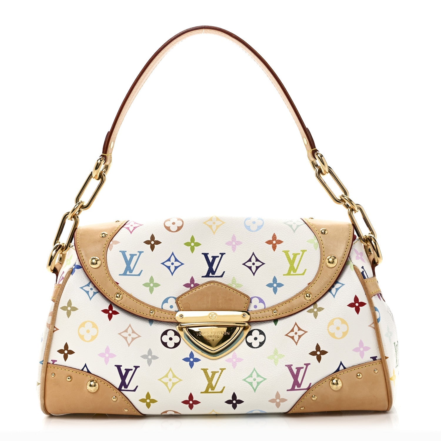 Monogram Multicolor Beverly MM White