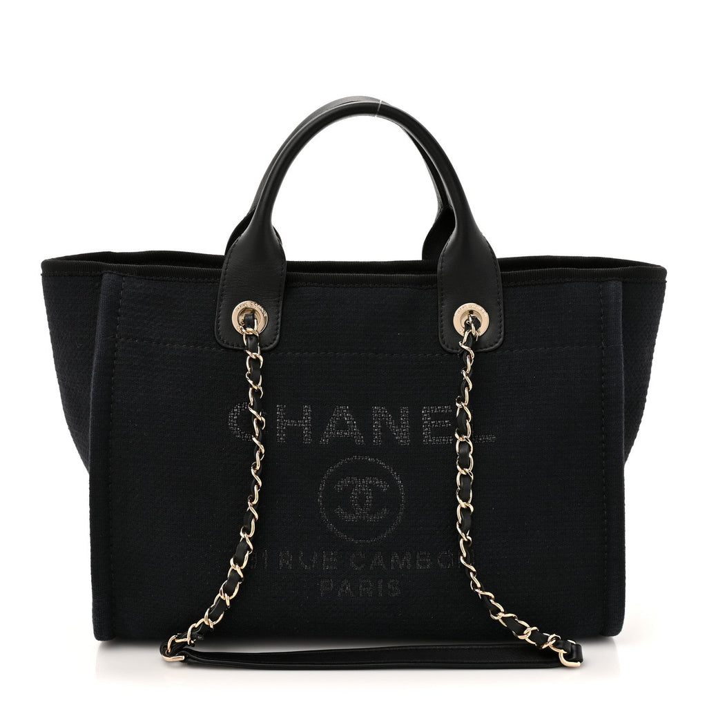 Mixed Fibers Small Deauville Tote Black