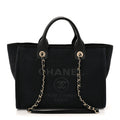 Mixed Fibers Small Deauville Tote Black