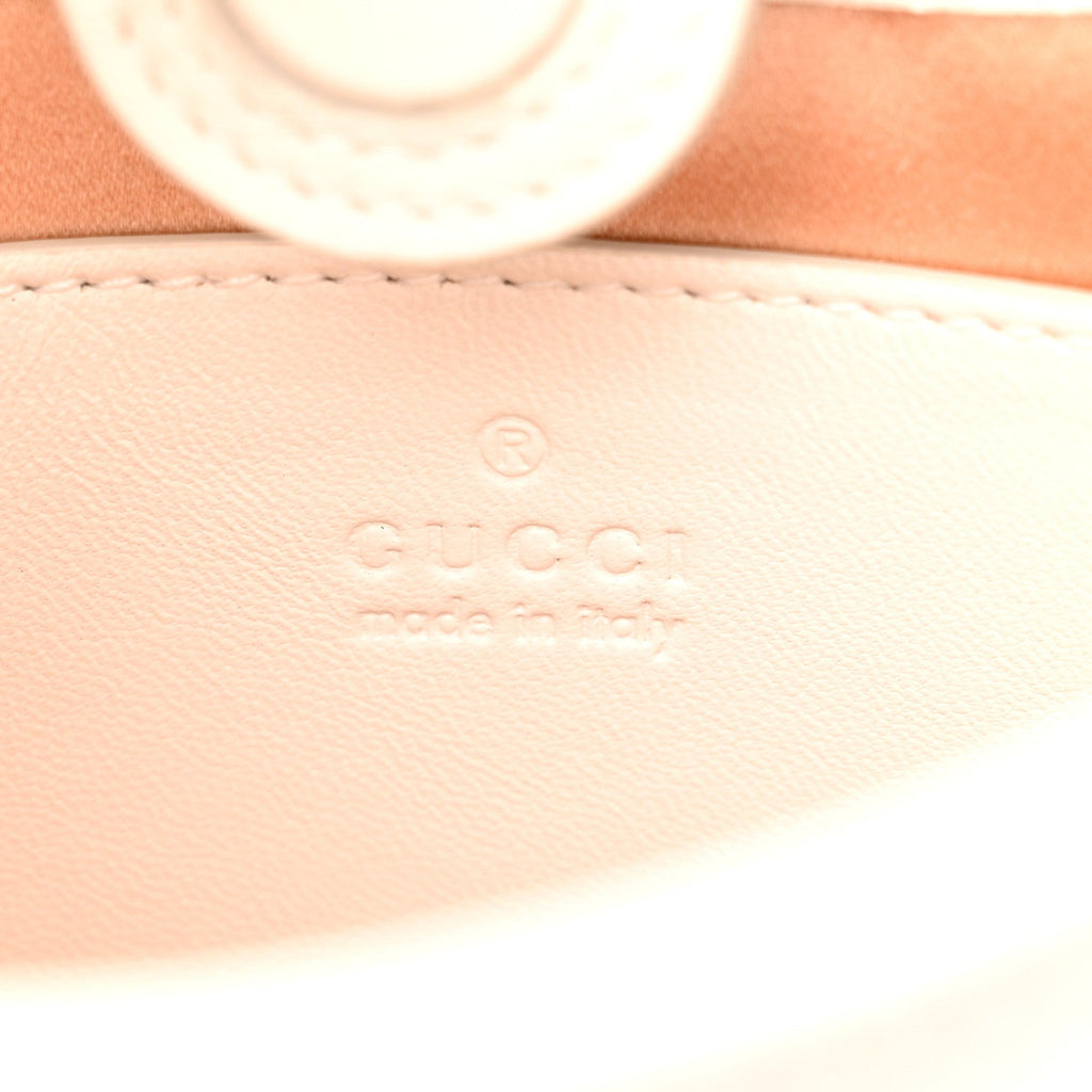 Calfskin Horsebit Slim Shoulder Bag White