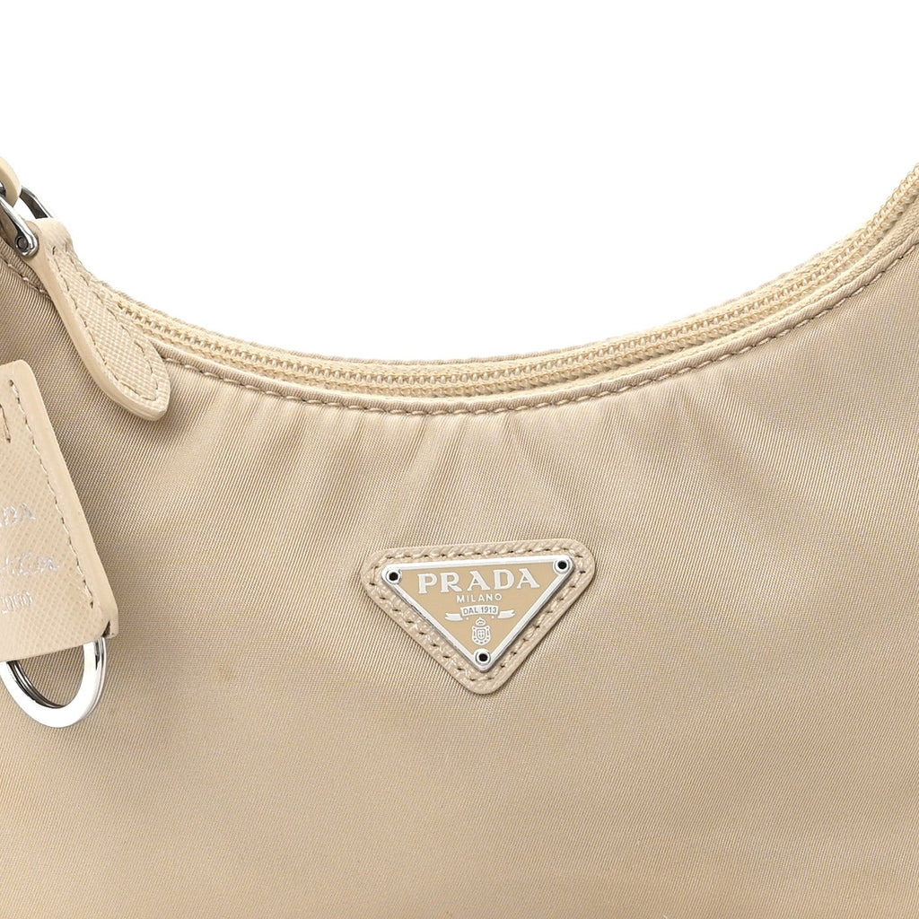 Re-Nylon Saffiano Mini Re-Edition 2000 Bag Deserto