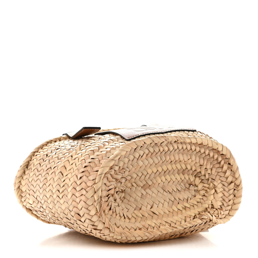 Raffia Basket Tote Bag Natural Tan
