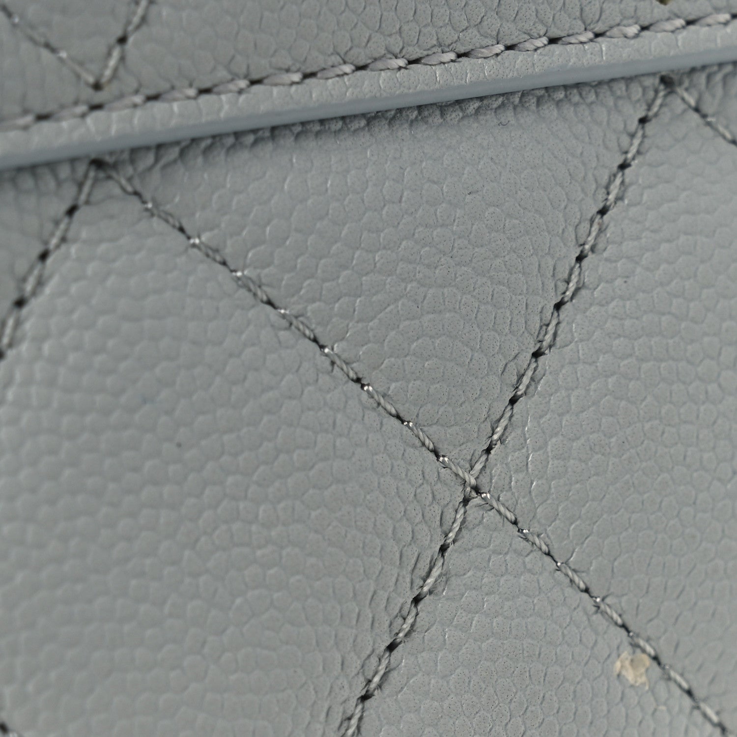 Caviar Quilted Shopping Tote Light Green