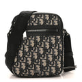 Oblique Messenger Pouch Beige Black