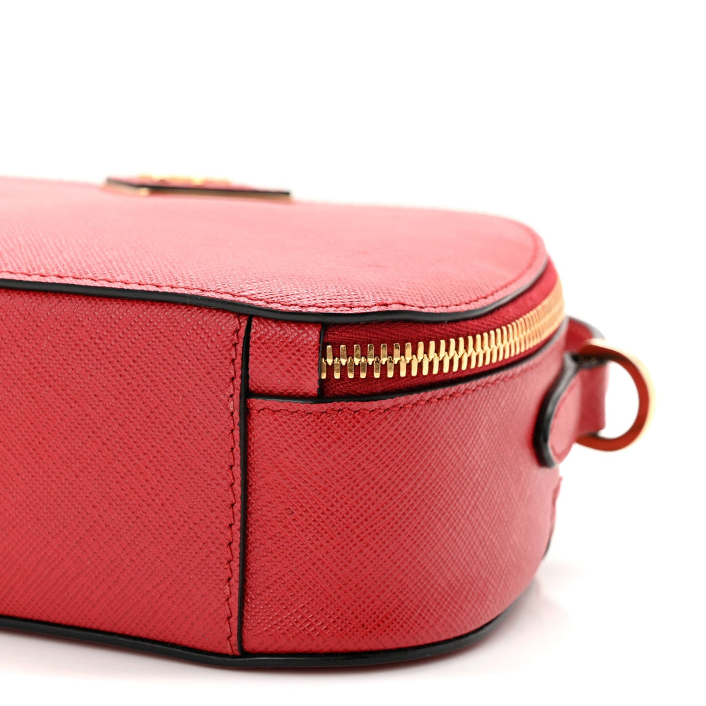 Saffiano Lux Odette Crossbody Fuoco