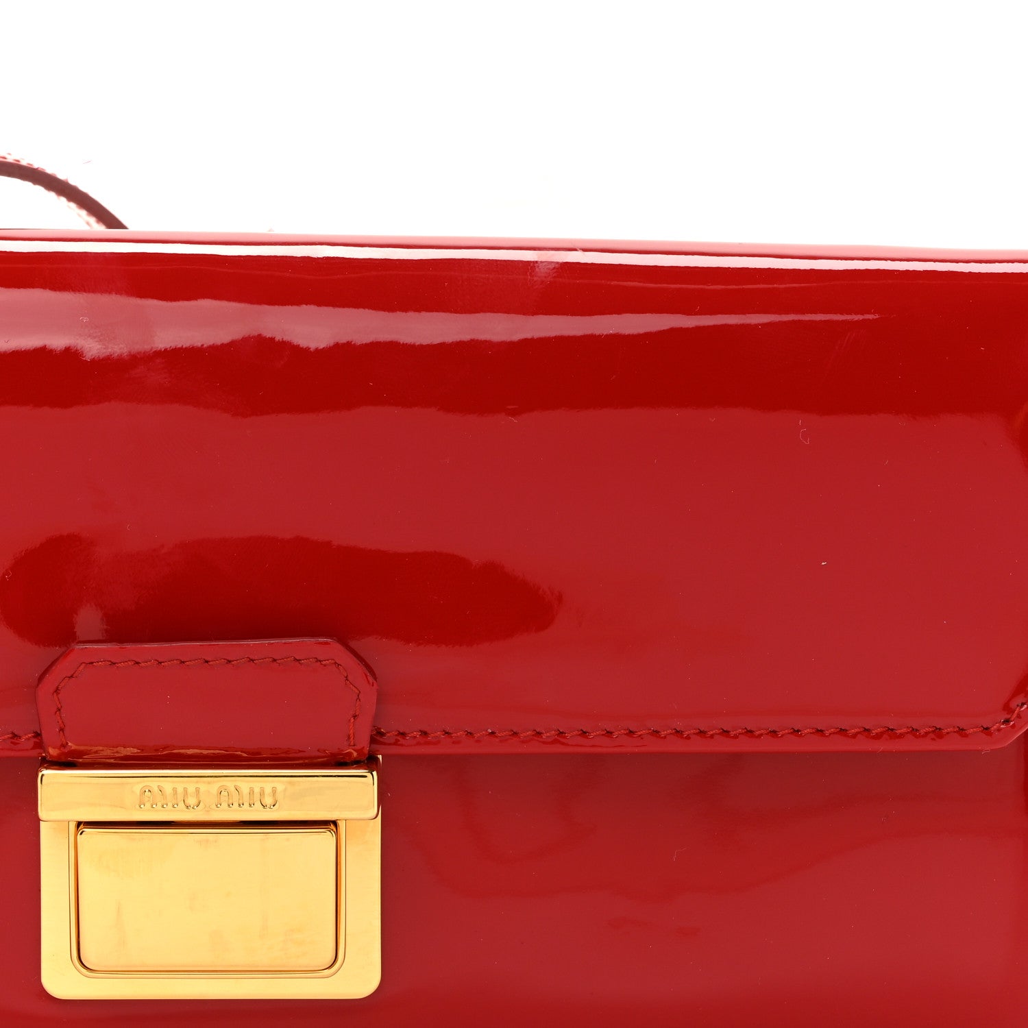 Vernice Madras Wallet On Chain Rosso