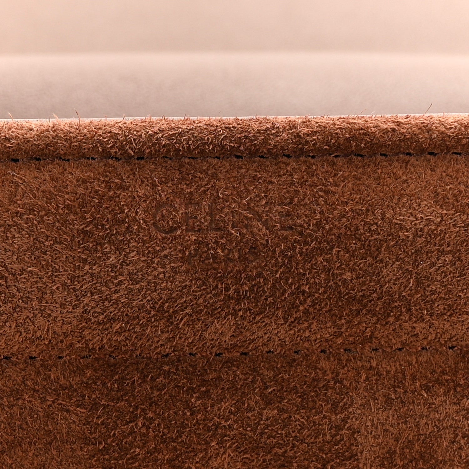 Suede Matelasse Quilted Chain Shoulder Bag Brown