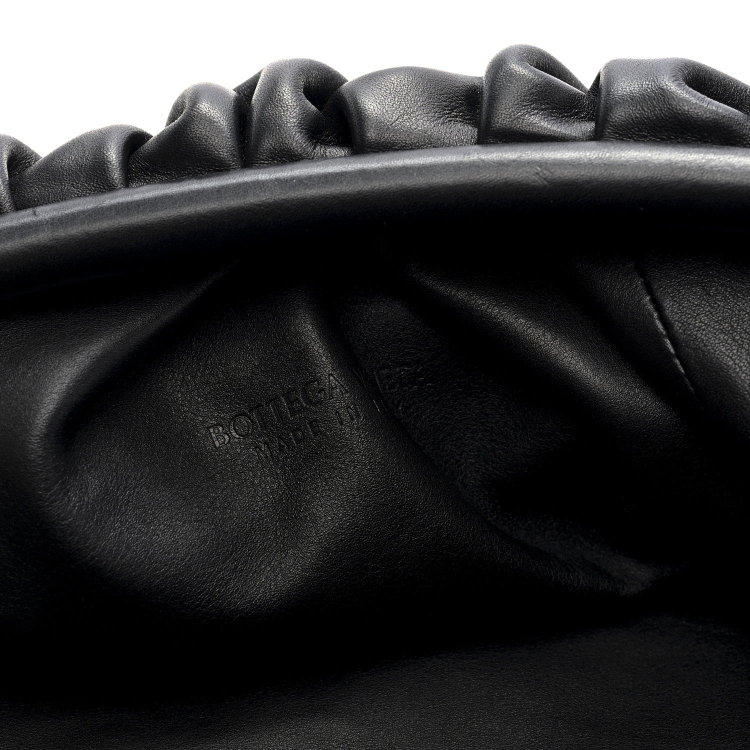 Smooth Butter Calf The Pouch Oversized Clutch Black