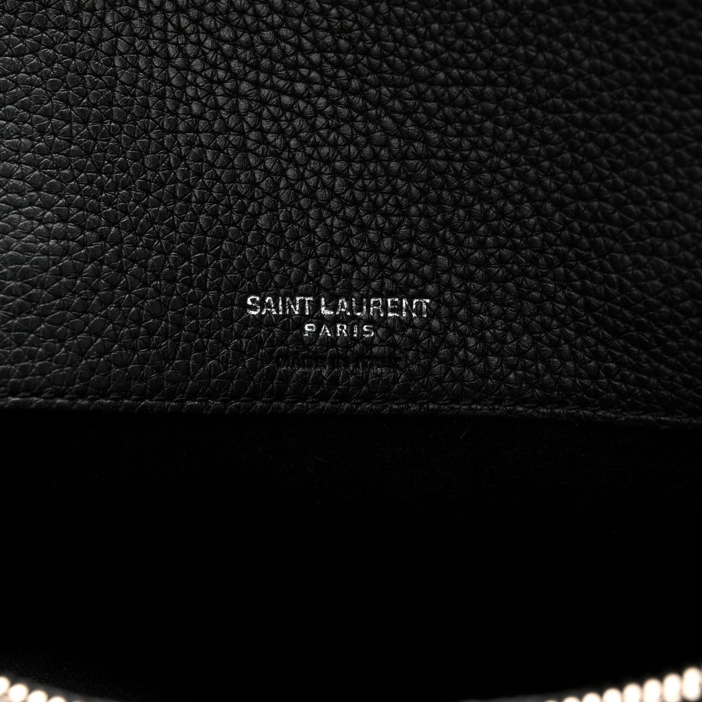 Grained Calfskin Small Supple Sac De Jour Black