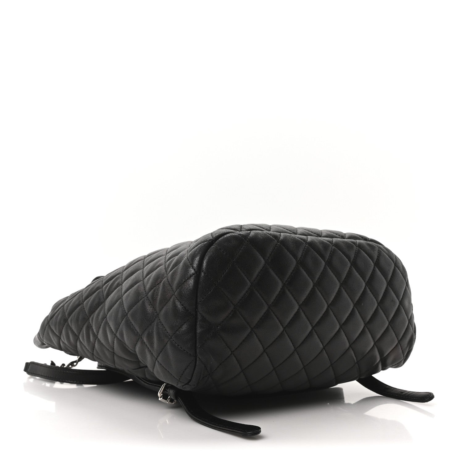 Calfskin Quilted Large Urban Spirit Backpack Black