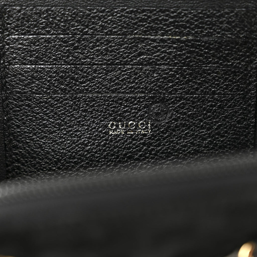 Suede Mini Bamboo Handle Bag Black