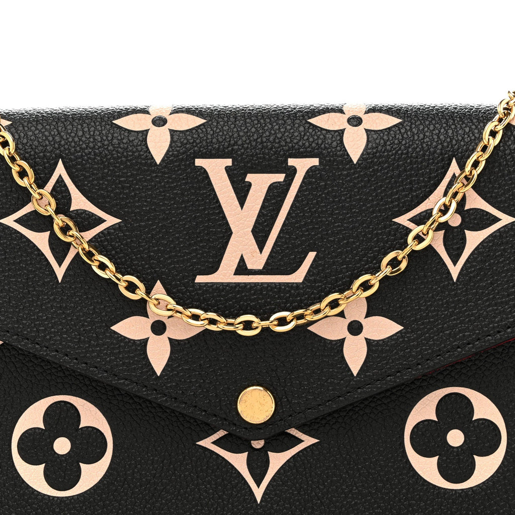 Empreinte Monogram Giant Felicie Pochette Black Beige