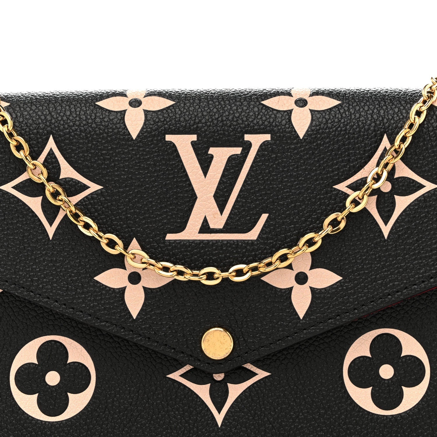 Empreinte Monogram Giant Felicie Pochette Black Beige