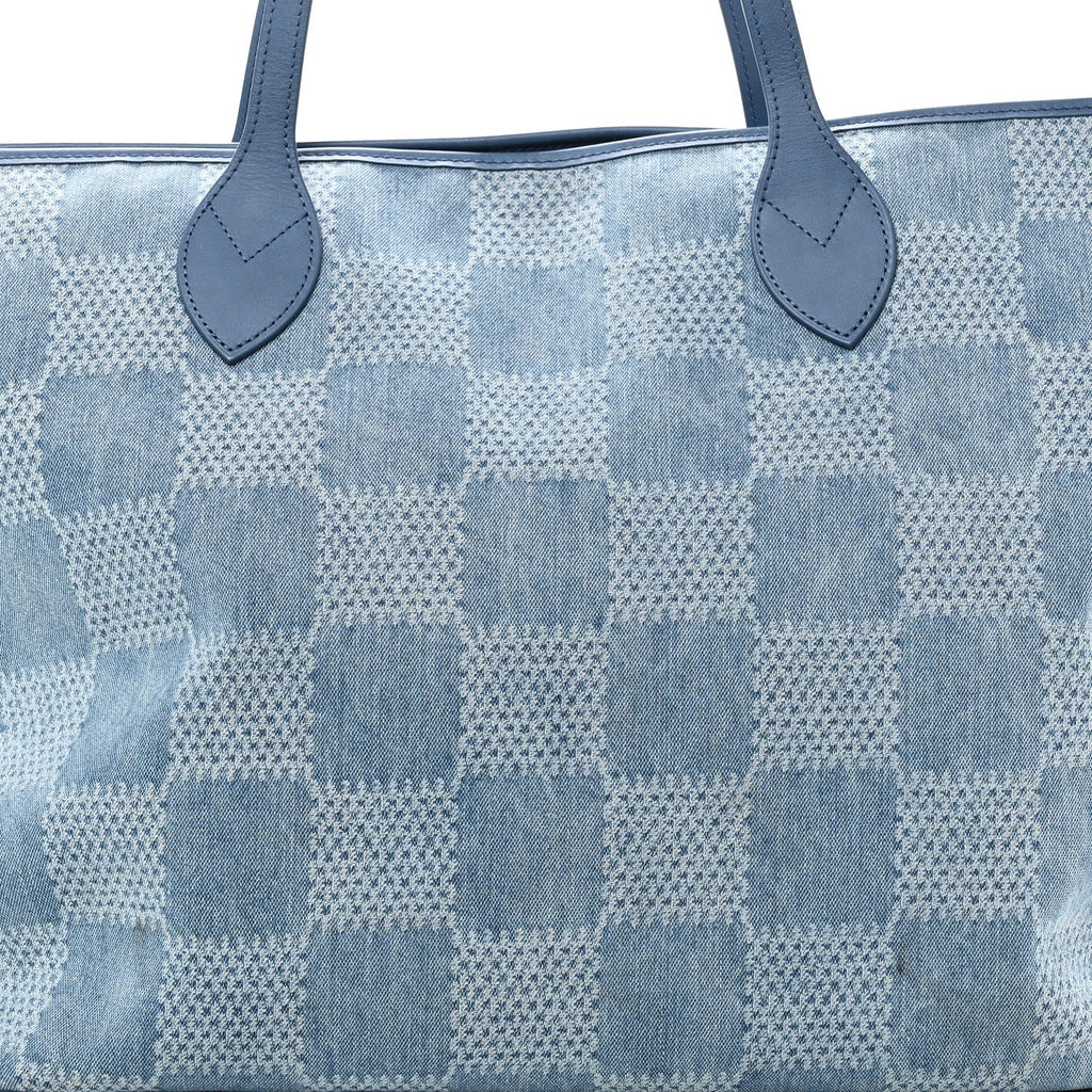 Damier Denim 3D Nevereverfull Denim Blue