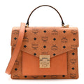 Visetos Medium Patricia Pocket Satchel Cognac