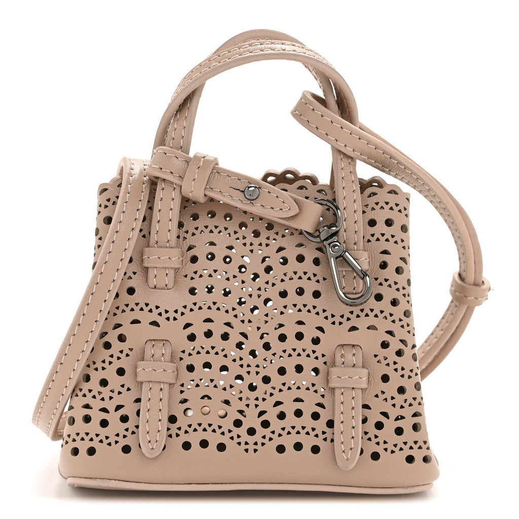 Calfskin Vienne Wave Mini Mina Bag Sable