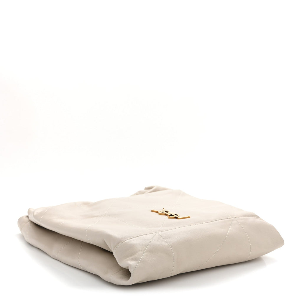 Lambskin Matelasse Monogram Medium Jamie 4.3 Pochon Crema Soft