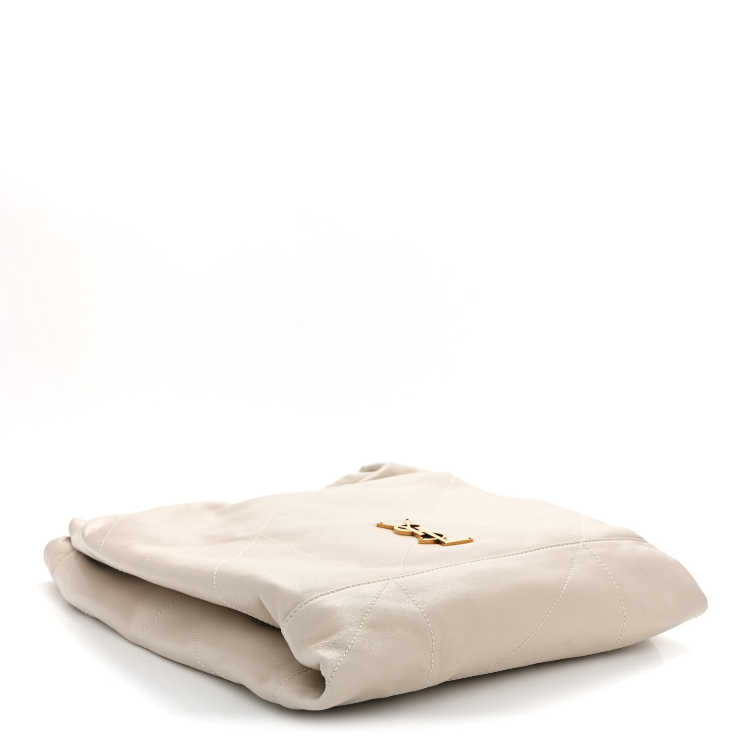 Lambskin Matelasse Monogram Medium Jamie 4.3 Pochon Crema Soft