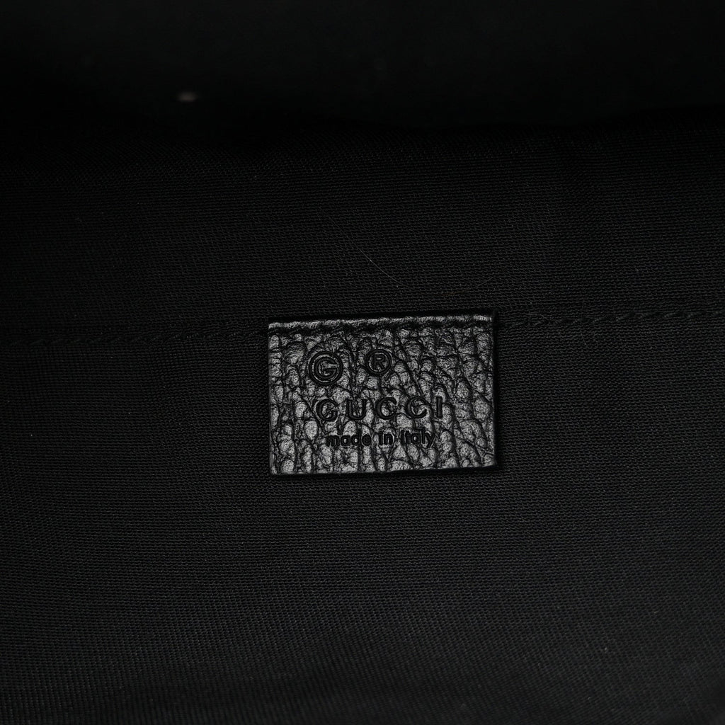 Nylon Monogram Fanny Pack Belt Bag Black