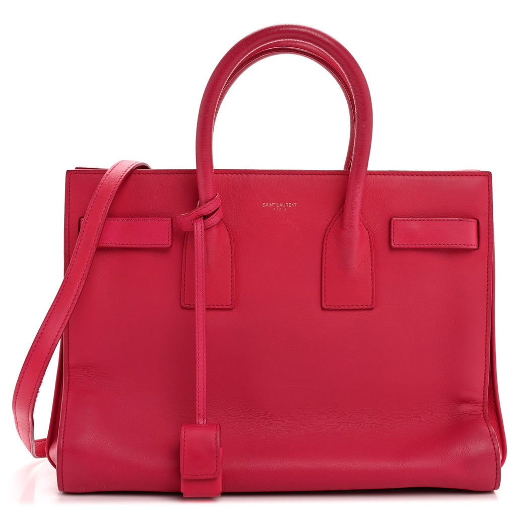 Calfskin Small Sac De Jour Lipstick Fuchsia